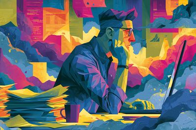 Creative Designer Digital Art Poster. poster print