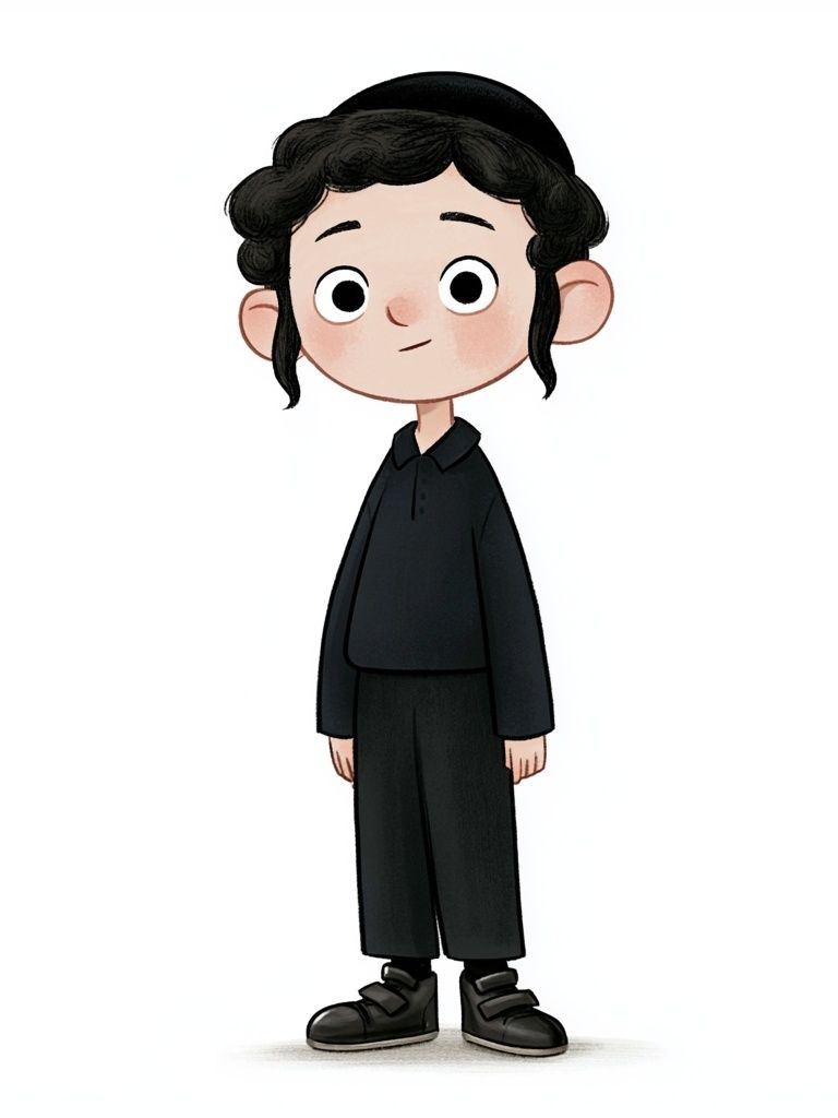 Chibi Boy Character Illustration Poster. poster detail