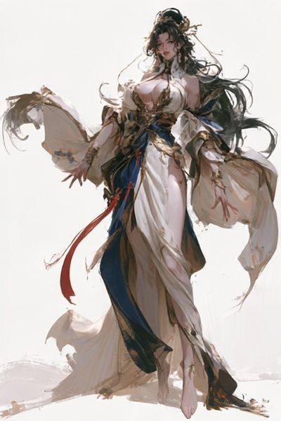 Ethereal Fantasy Woman Illustration Poster.