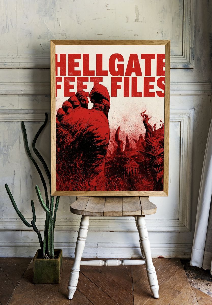 Hellgate Feet Files Horror Poster. room preview