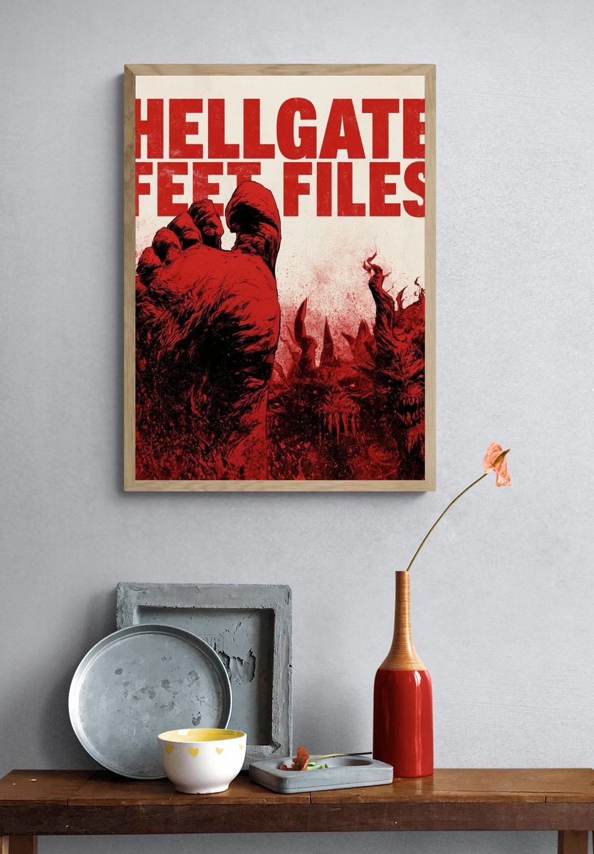 Hellgate Feet Files Horror Poster. — room view 3