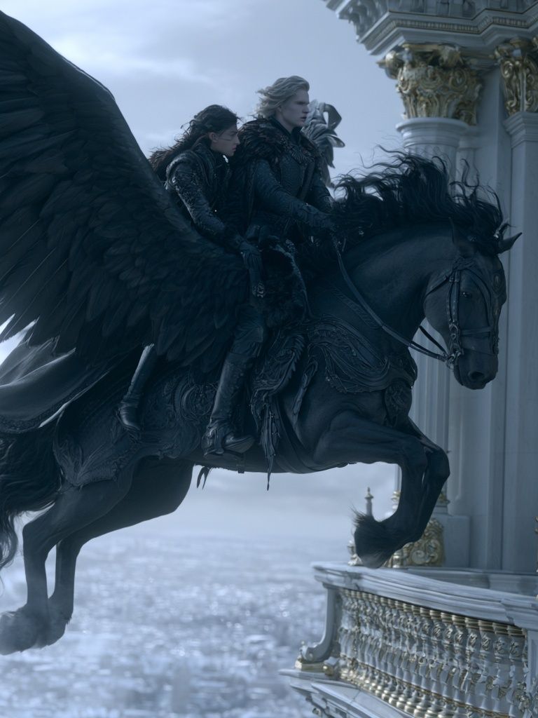 Dark Pegasus Fantasy Poster. poster — illustration art