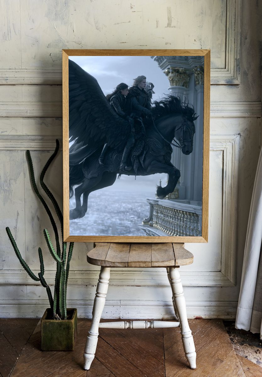 Dark Pegasus Fantasy Poster. — room view 1