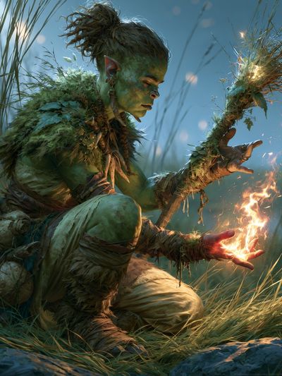 Forest Shaman Digital Art Poster. poster