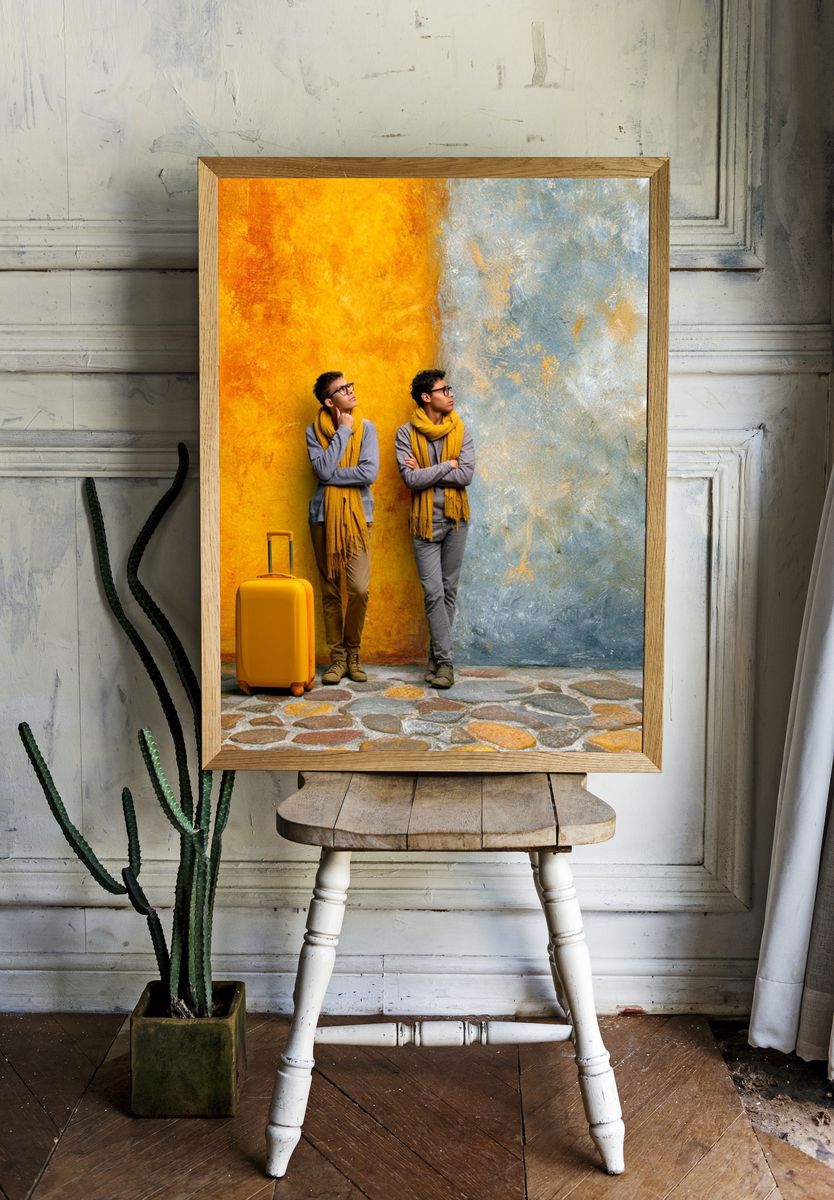 Travelers by Color Wall Poster. room preview