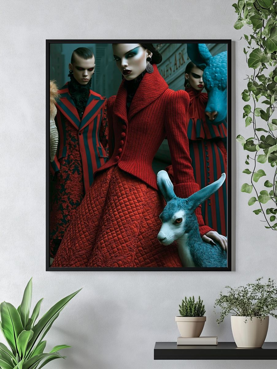 Surreal Fashion Portrait Print. — room view 4