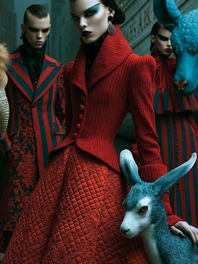 Surreal Fashion Portrait Print.