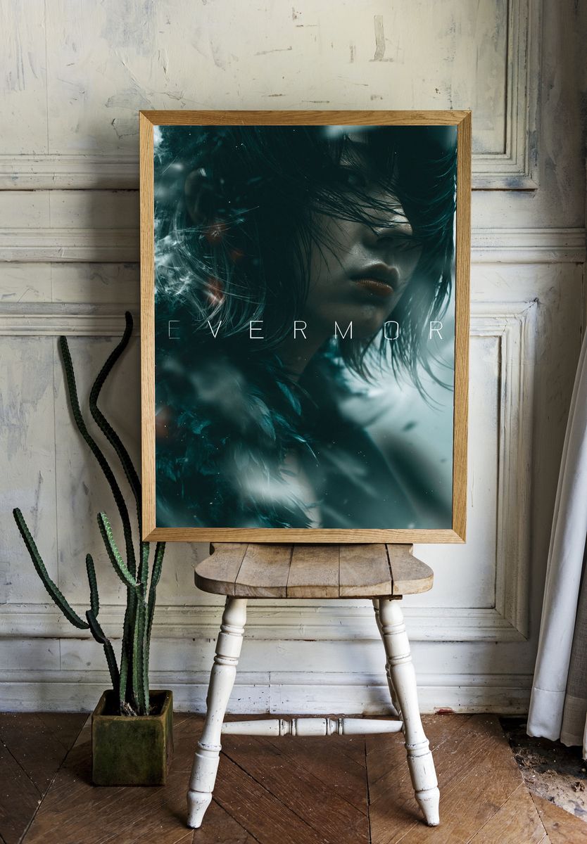 Nevermore Portrait Poster. room preview