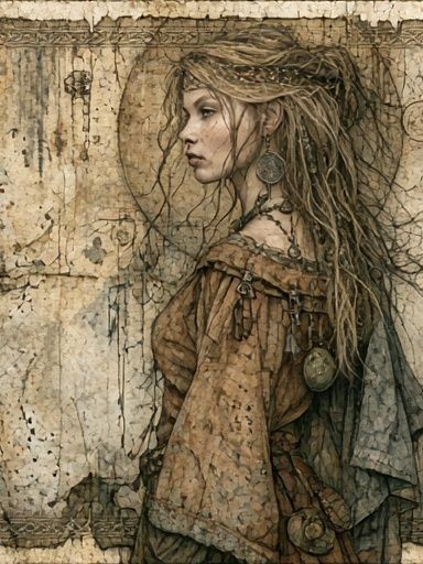 Mystic Woman Illustration Poster. poster detail