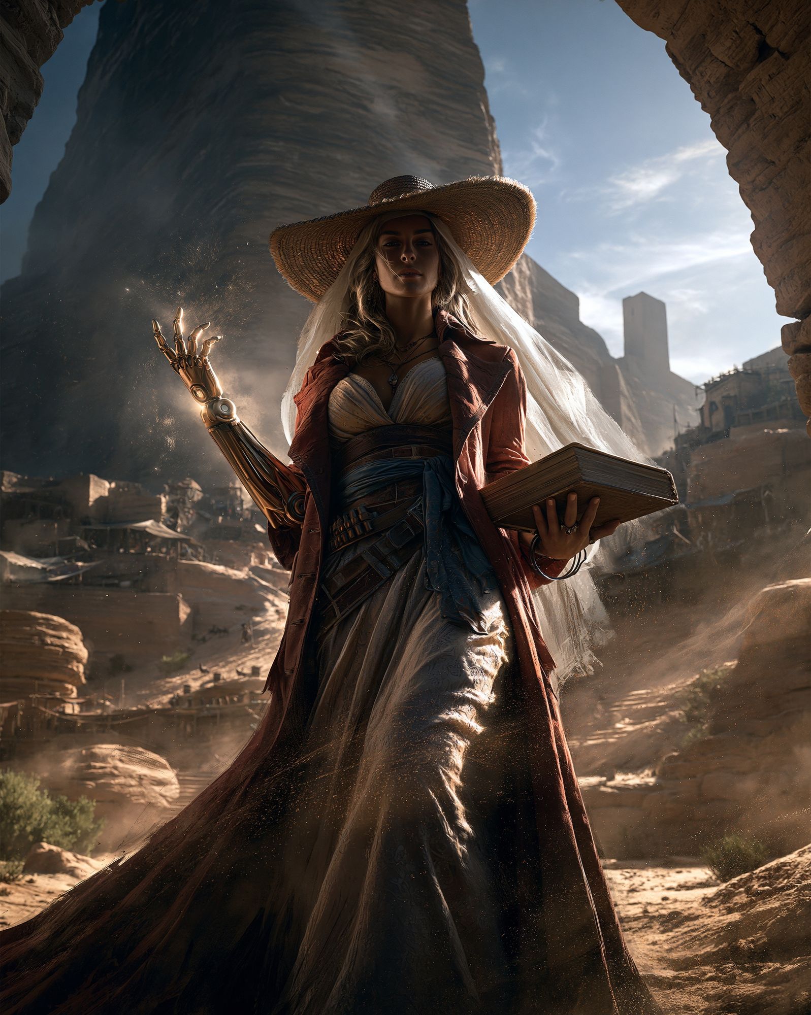 Desert Sorceress Digital Art Poster. poster — illustration art