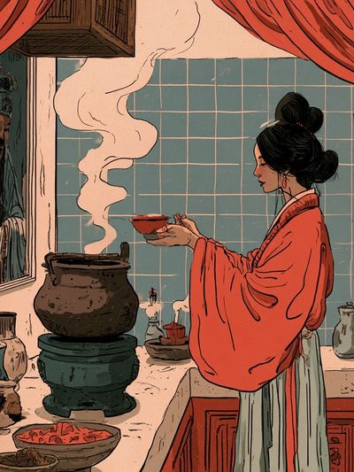 Kitchen Shrine Illustration Poster. poster