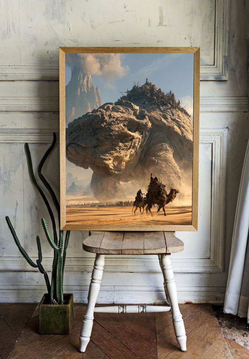 Desert Titan Fantasy Print. — room view 1