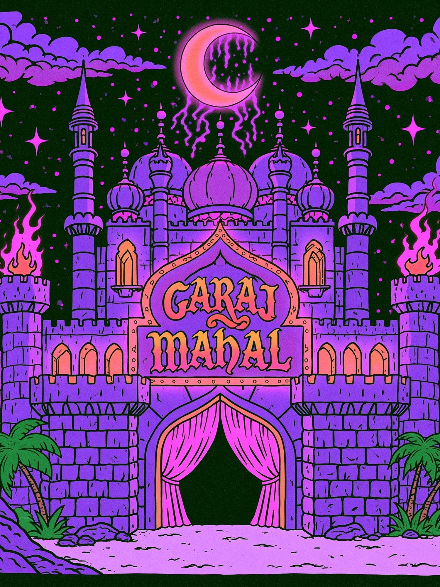 Garaj Mahal Fantasy Castle Poster. poster detail
