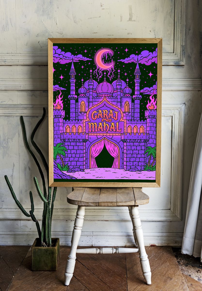 Garaj Mahal Fantasy Castle Poster. room preview