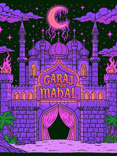 Garaj Mahal Fantasy Castle Poster.