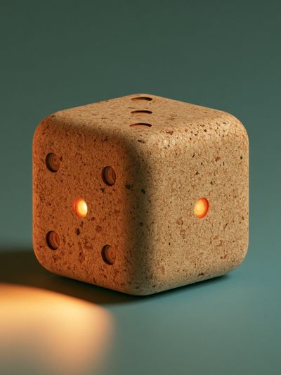 Cork Dice Still Life Poster.