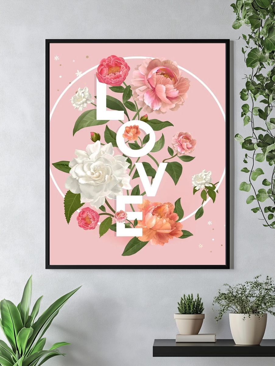 Duckling Floral Stripe Print. — room view 4