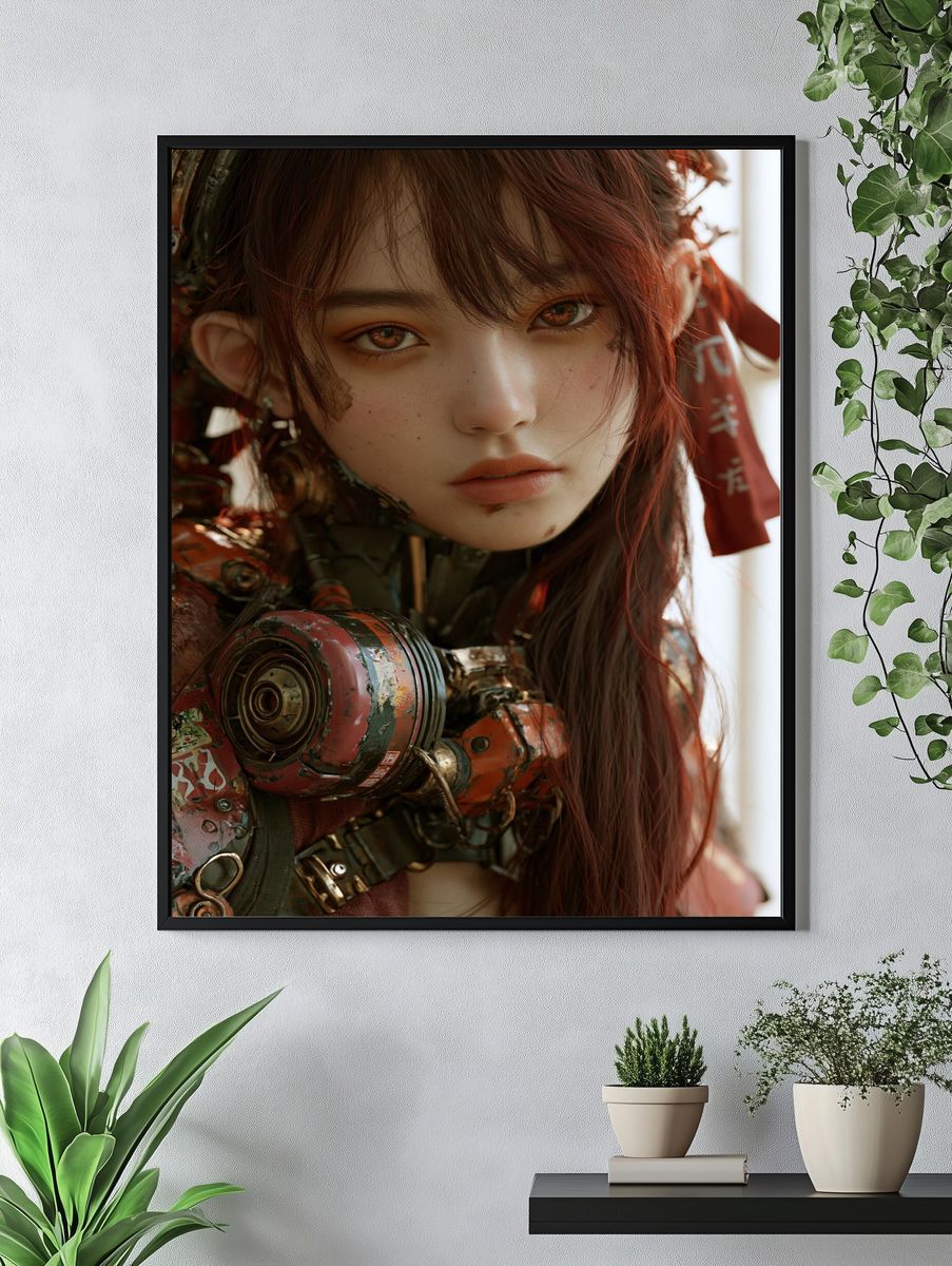Cyberpunk Portrait Poster. — room view 4