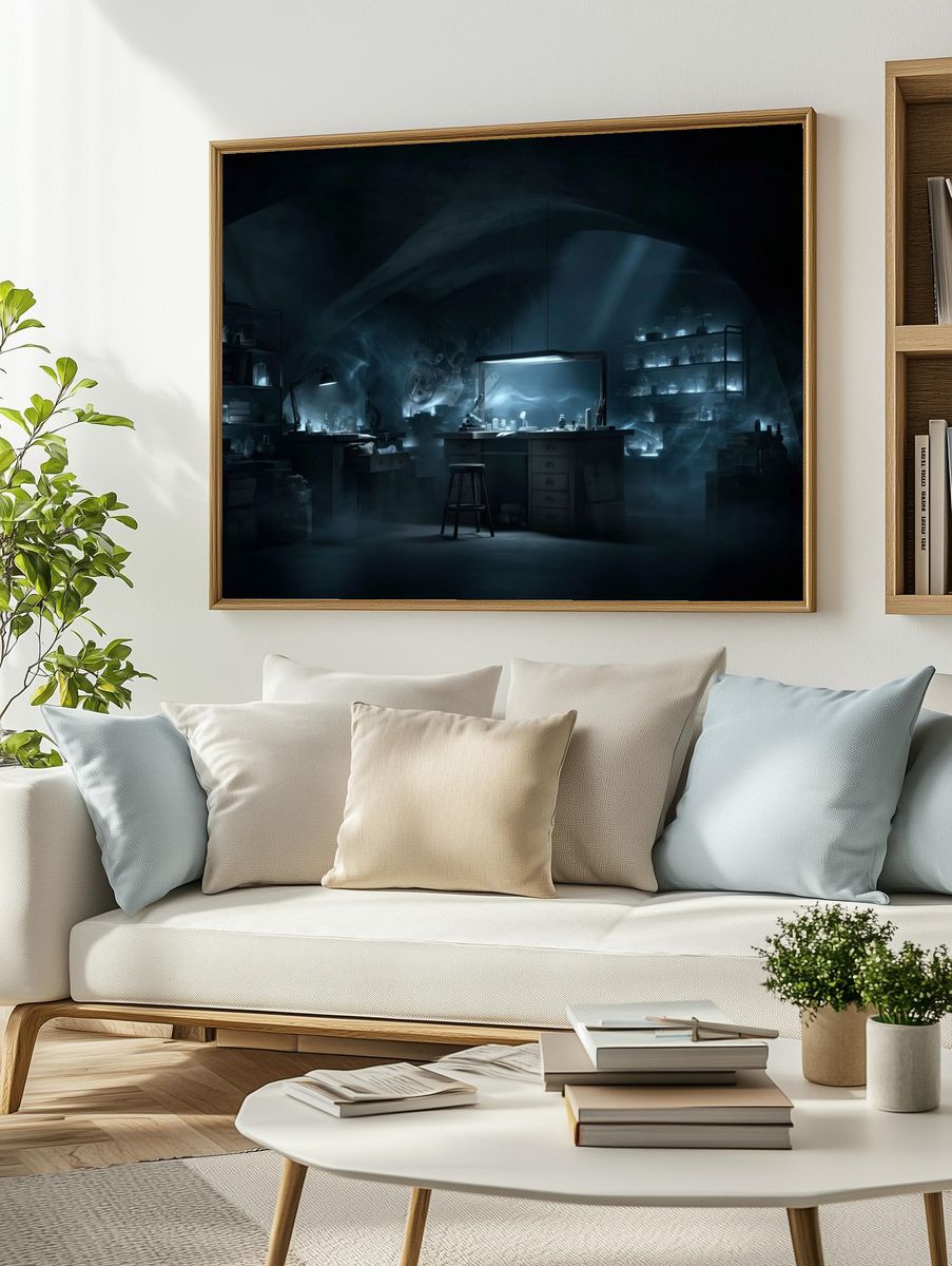 Mysterious Alchemist Lab Poster. — room view 2