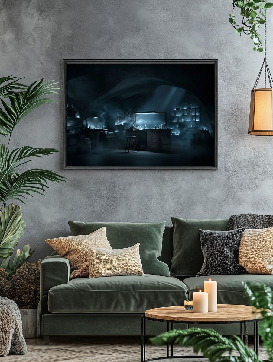 Mysterious Alchemist Lab Poster. — room view 4