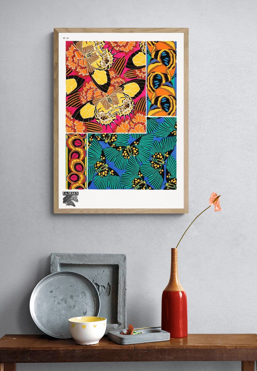 E.A. Séguy 's vintage butterflies. — room view 3