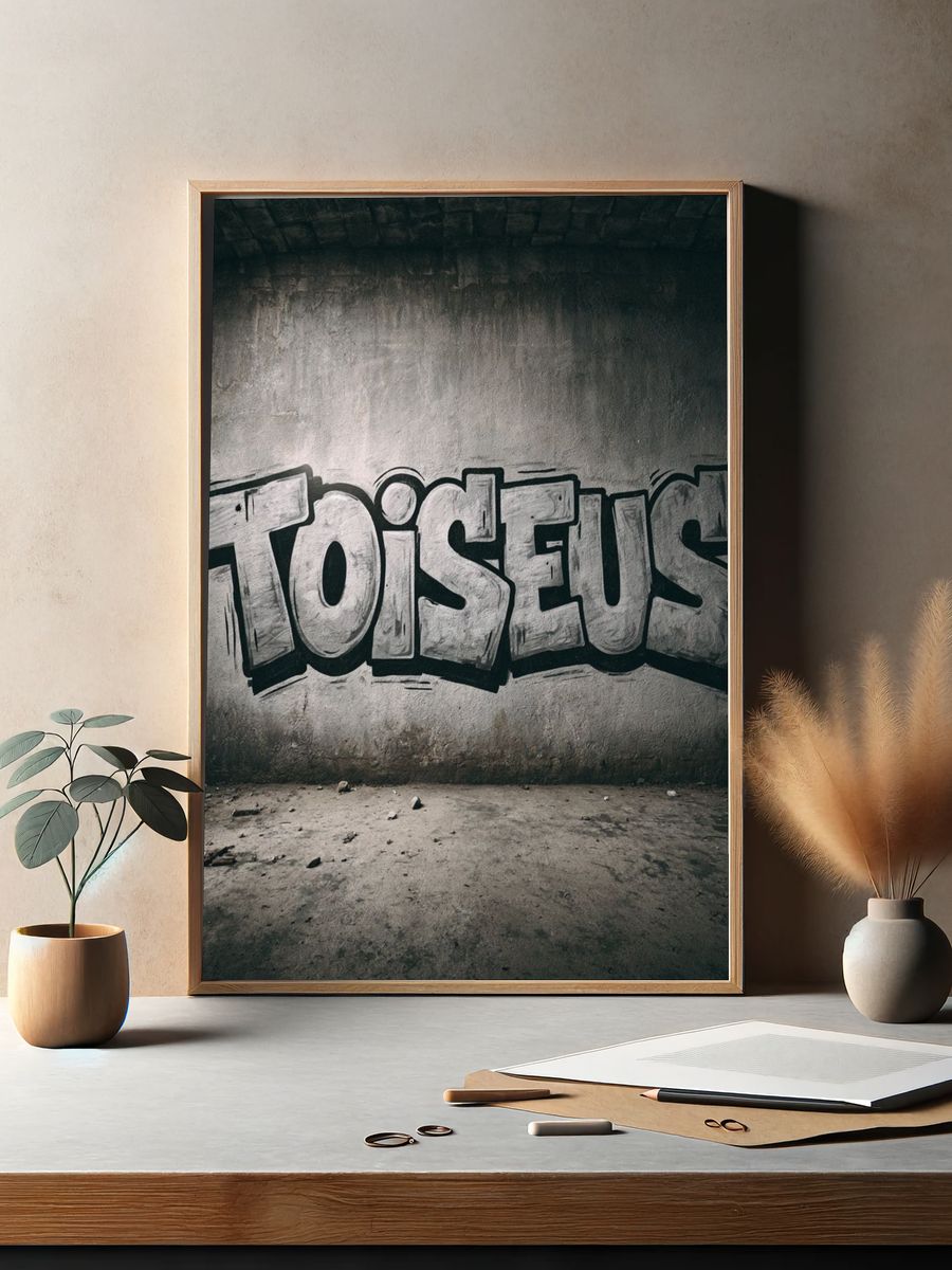 Toiseus Graffiti Poster. — room view 2