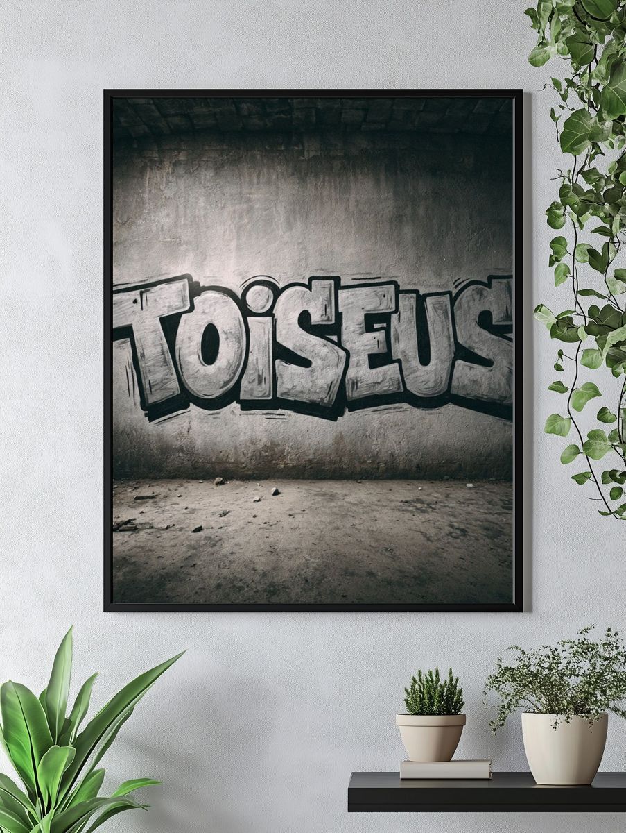 Toiseus Graffiti Poster. — room view 4