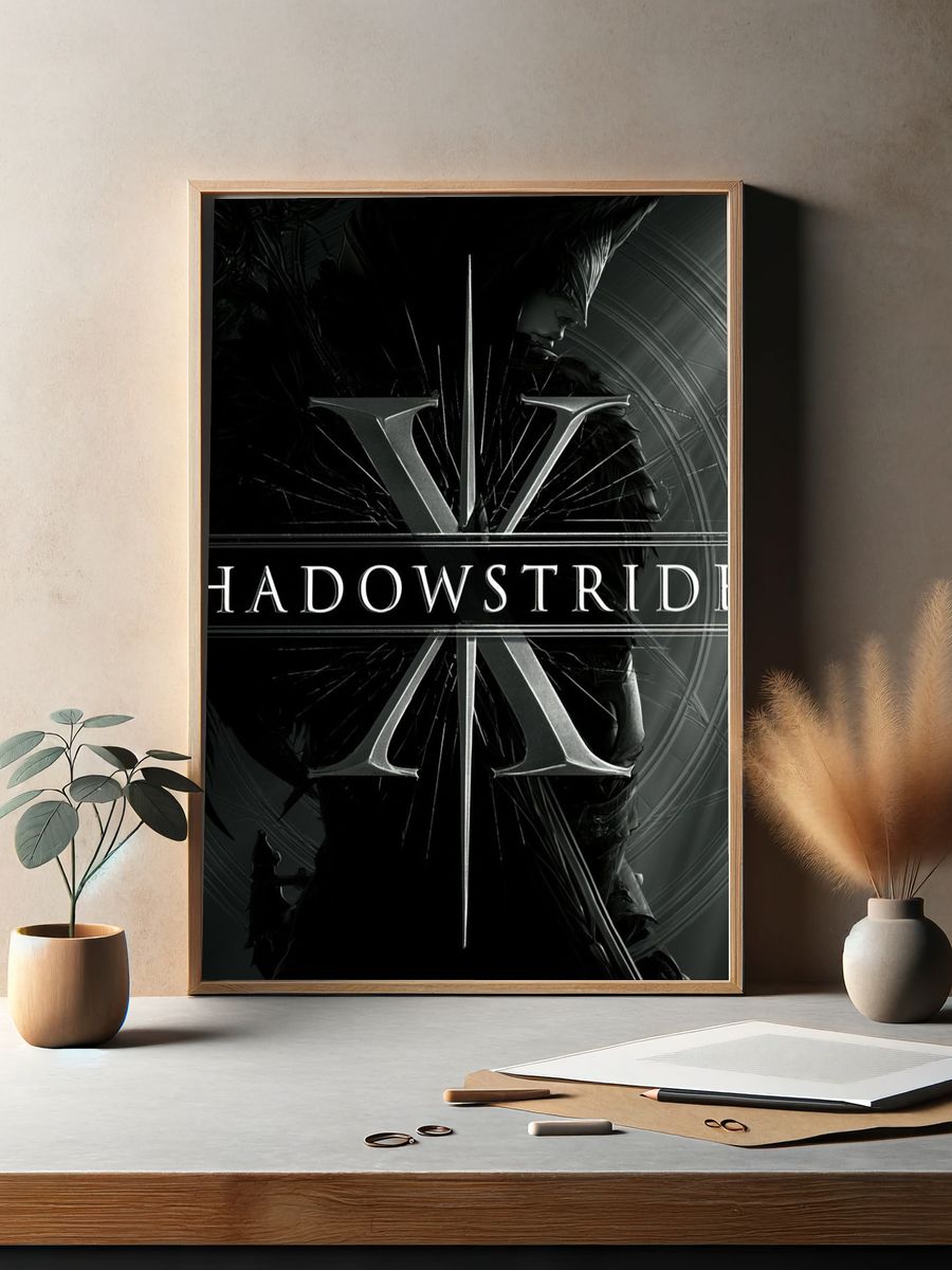 Shadowstrider Fantasy Illustration Poster. — room view 2