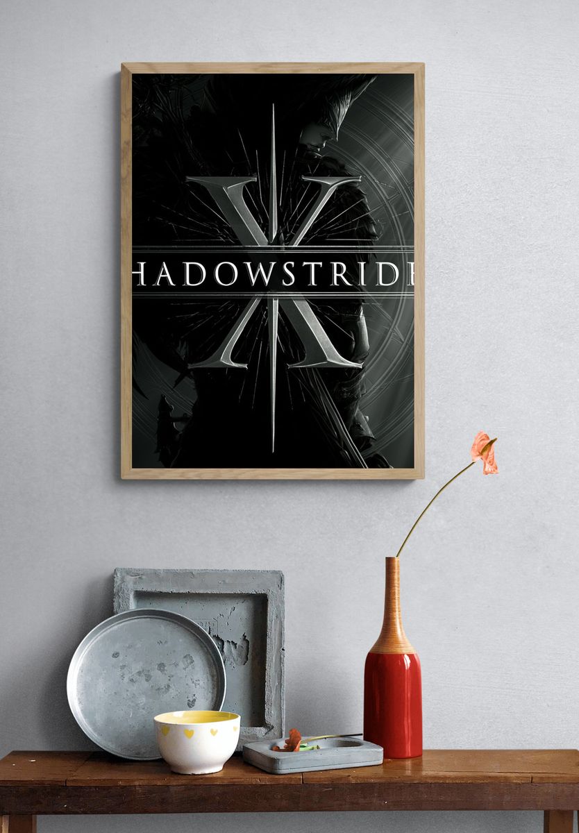Shadowstrider Fantasy Illustration Poster. — room view 3