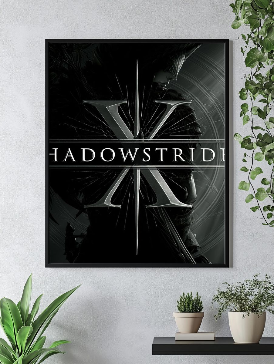 Shadowstrider Fantasy Illustration Poster. — room view 4