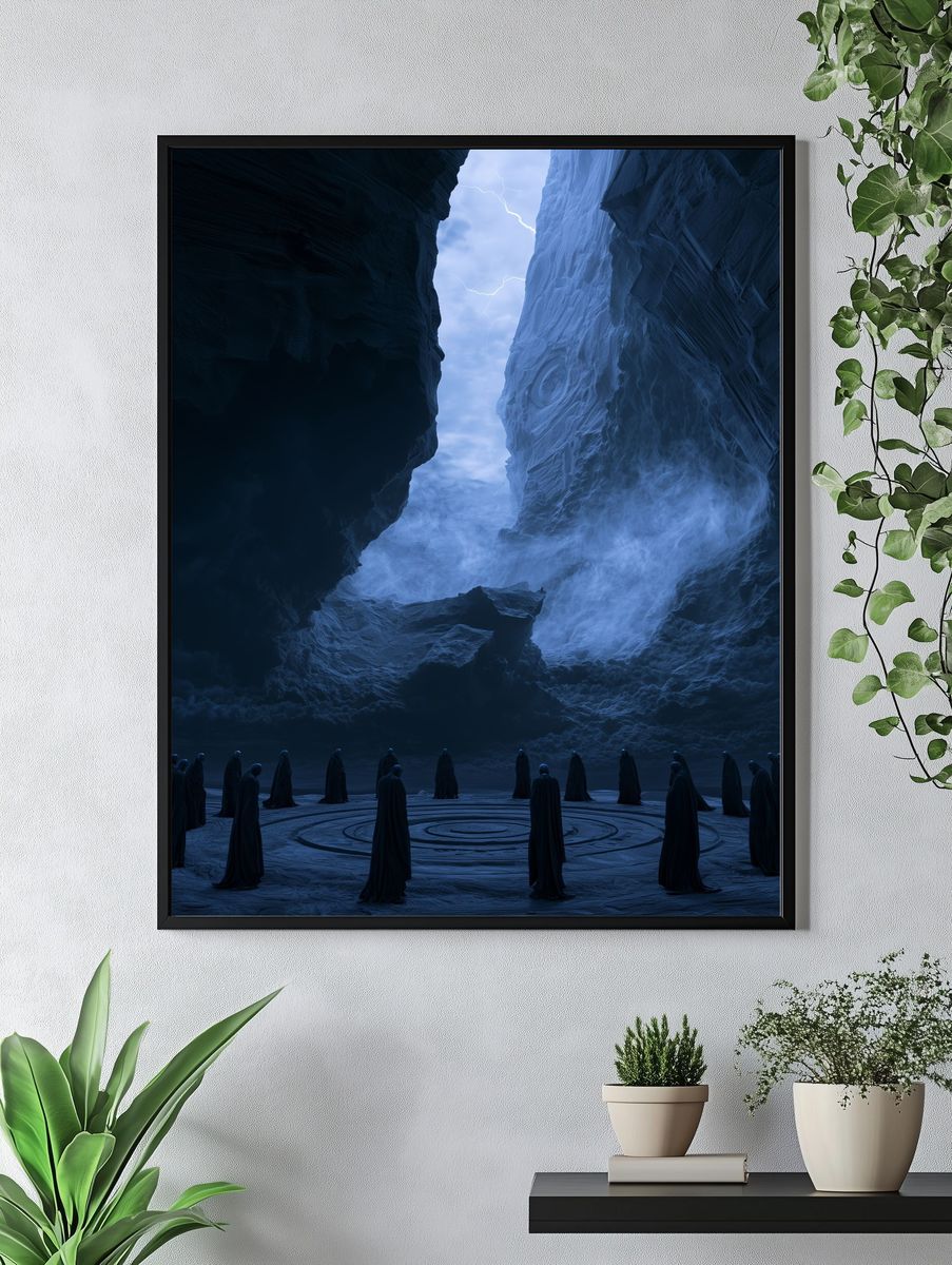 Mystic Canyon Ritual Fantasy Print. — room view 4