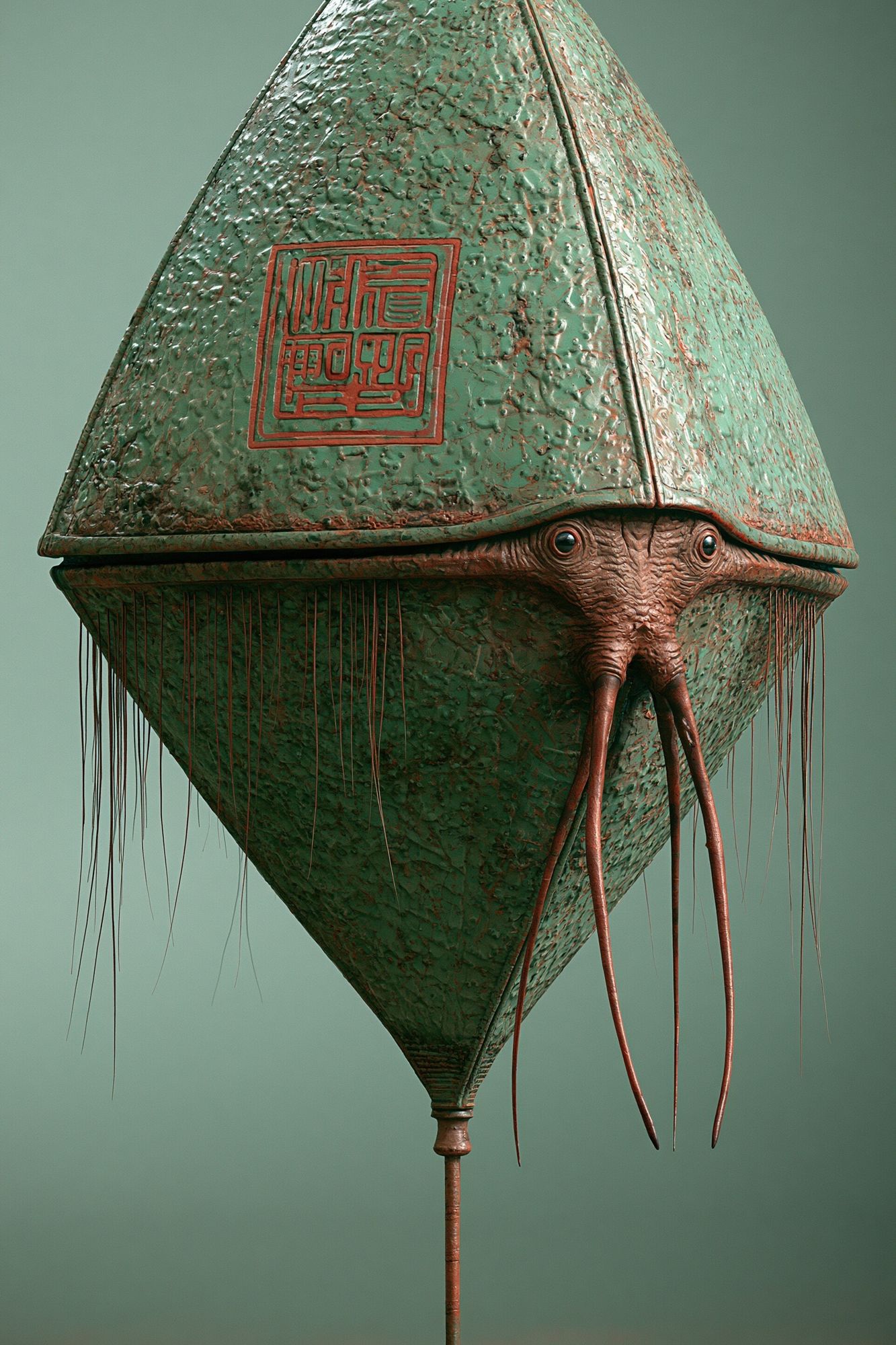 Surreal Lantern Creature Print. poster detail