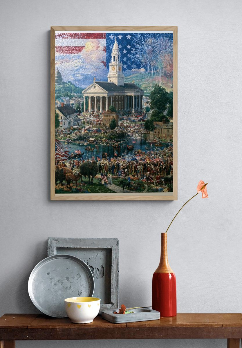 American Celebration Townscape Poster. — room view 3