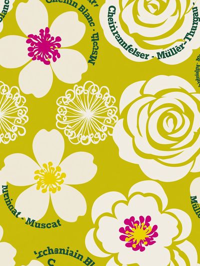 Floral Pattern Typography Print.