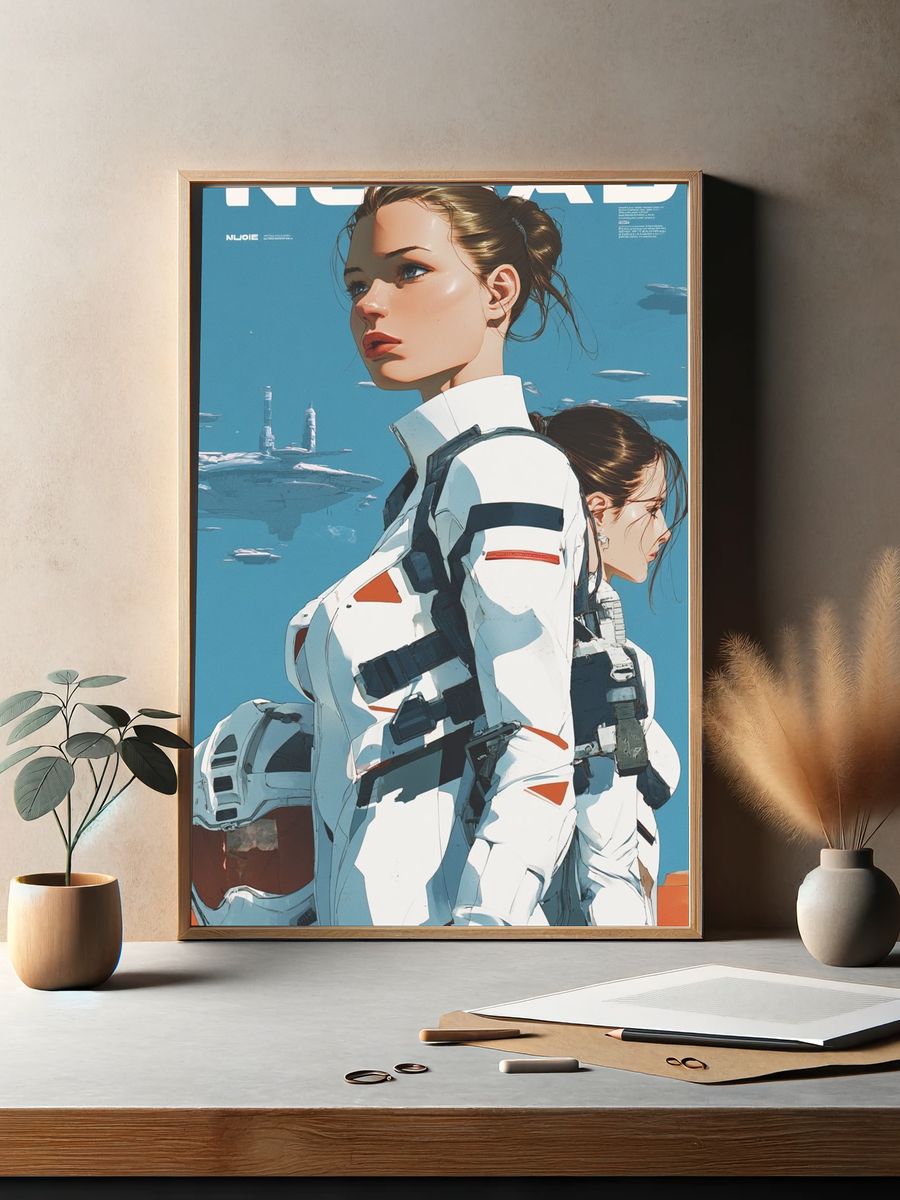 NOMAD Sci-Fi Illustration Poster. — room view 2
