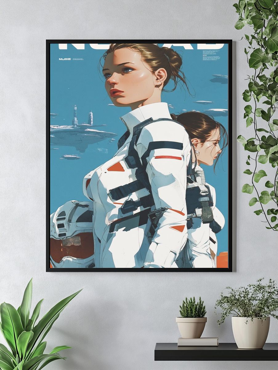 NOMAD Sci-Fi Illustration Poster. — room view 4