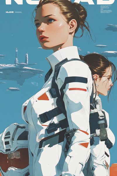 NOMAD Sci-Fi Illustration Poster.