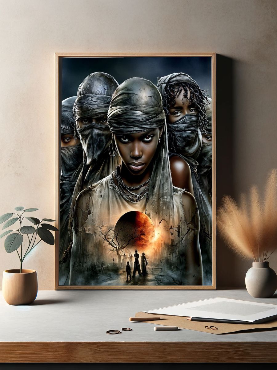 Surreal Desert Guardians Print. — room view 2