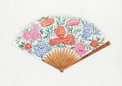 Fan (ca. 1940) Vincent Burzy. poster