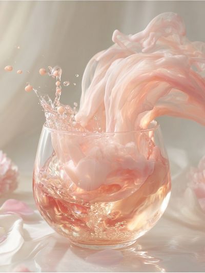 Pink Splash Still Life Print.
