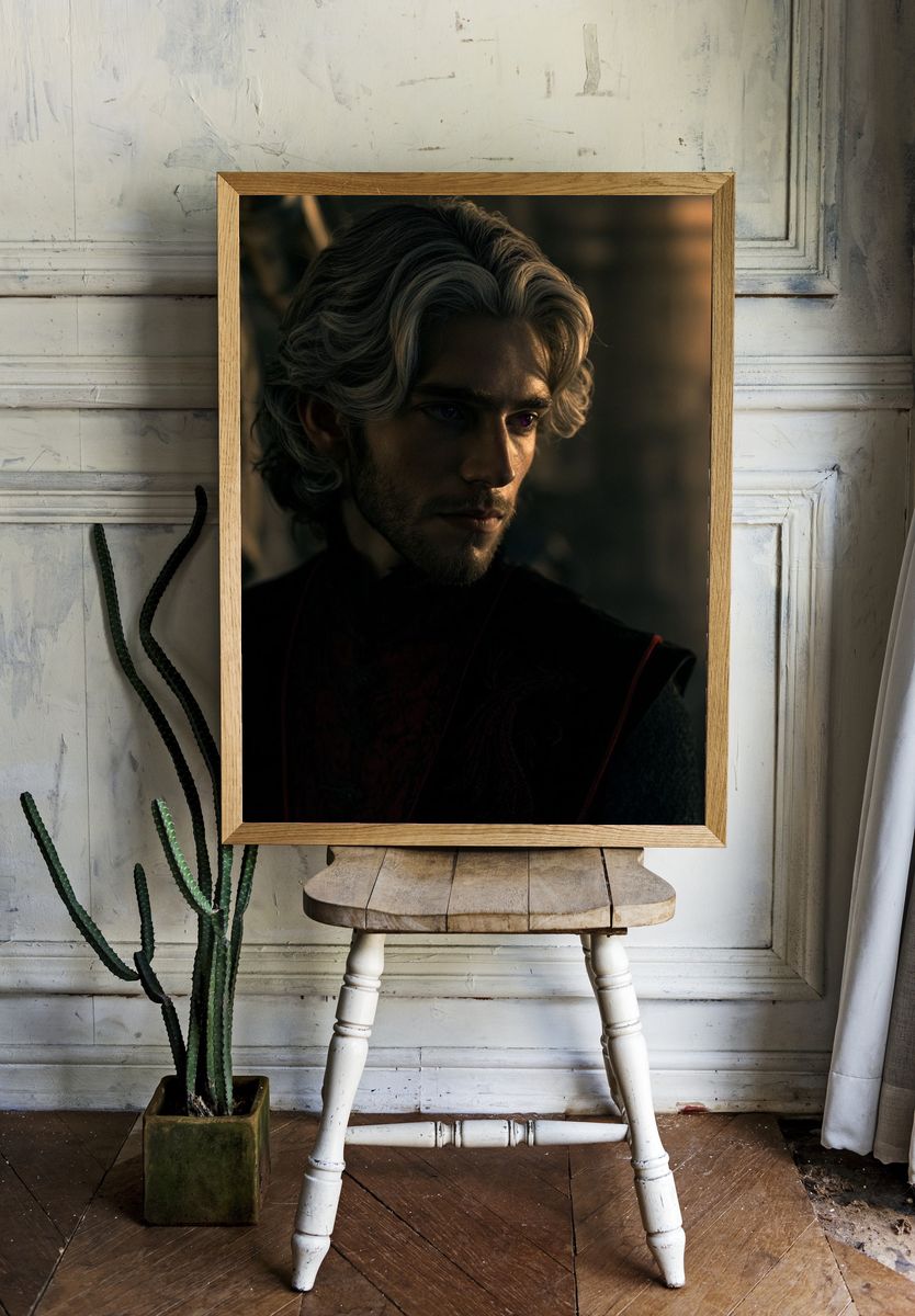 Dark Fantasy Portrait Print. room preview