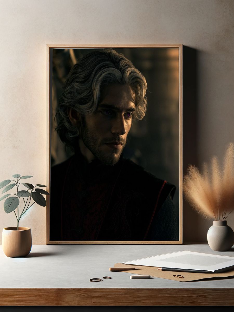 Dark Fantasy Portrait Print. — room view 2