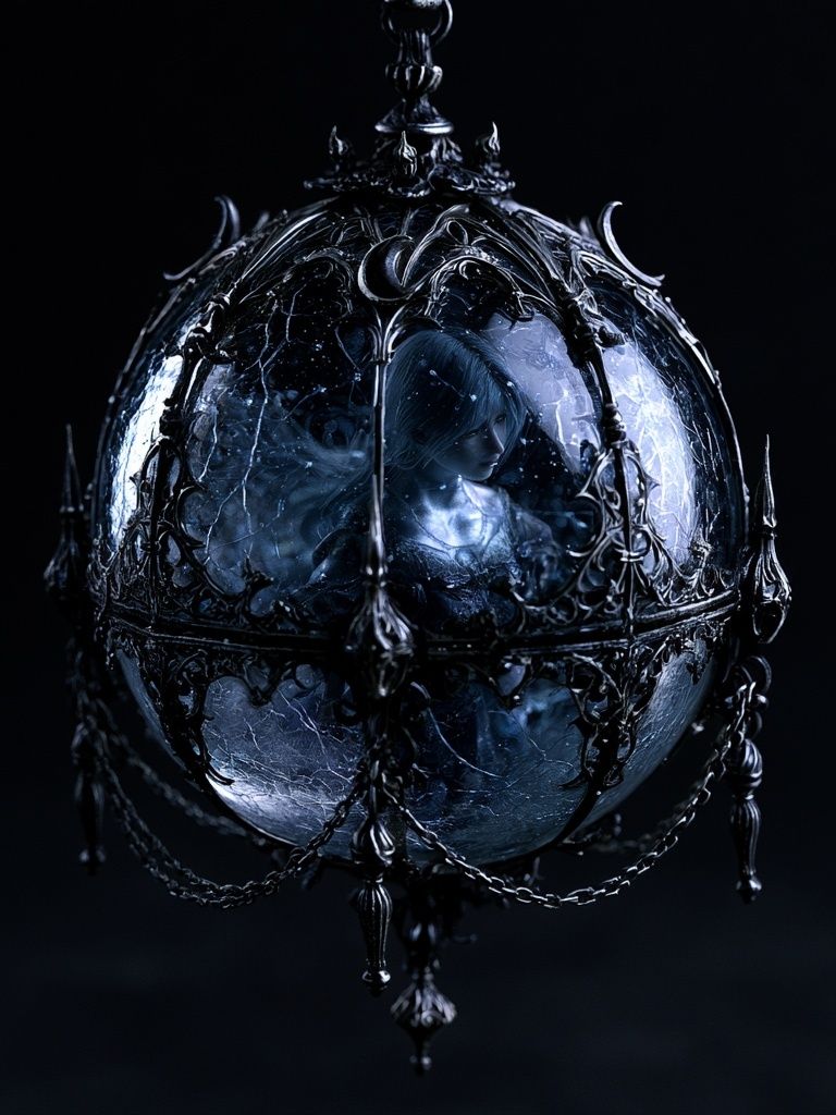 Gothic Orb Portrait Print. poster detail