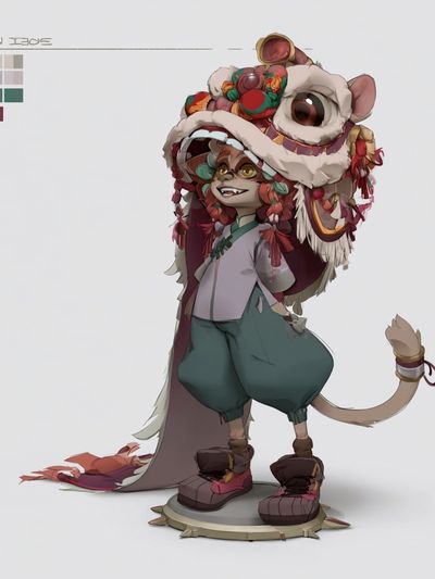 Fantasy Mouse Character Illustration Poster.