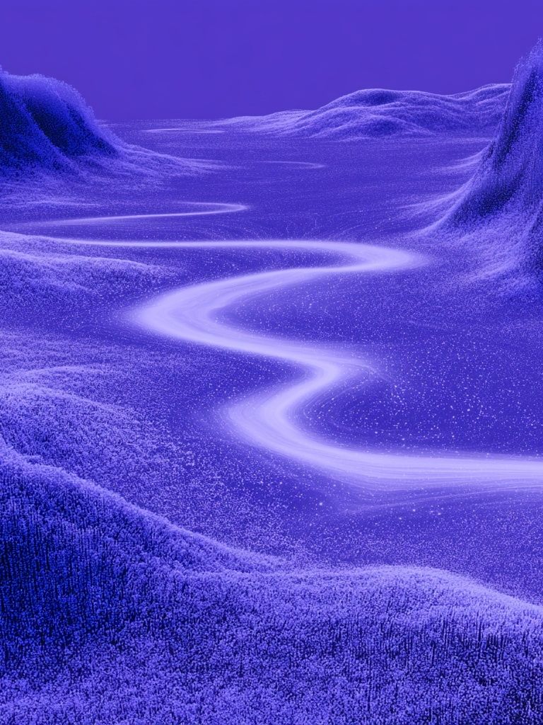 Purple Dreamscape Abstract Poster. poster detail