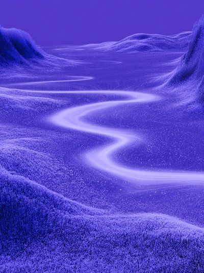 Purple Dreamscape Abstract Poster.