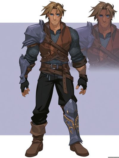Fantasy Warrior Character Print.