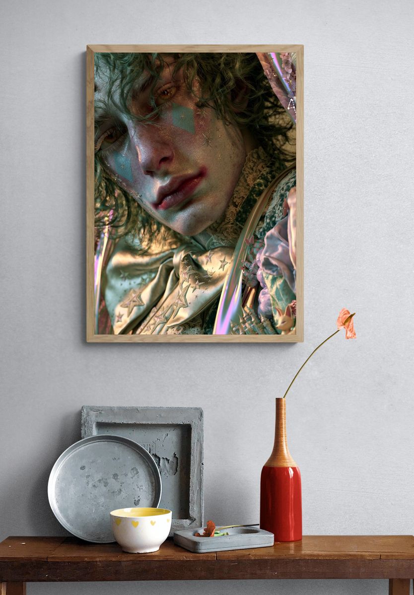 Dreamy Fantasy Portrait Print. — room view 3