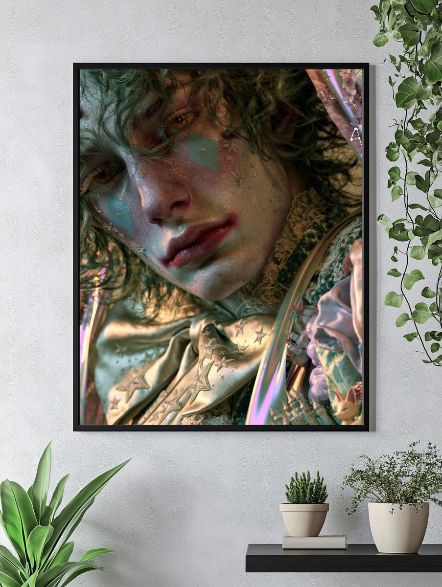 Dreamy Fantasy Portrait Print. — room view 4