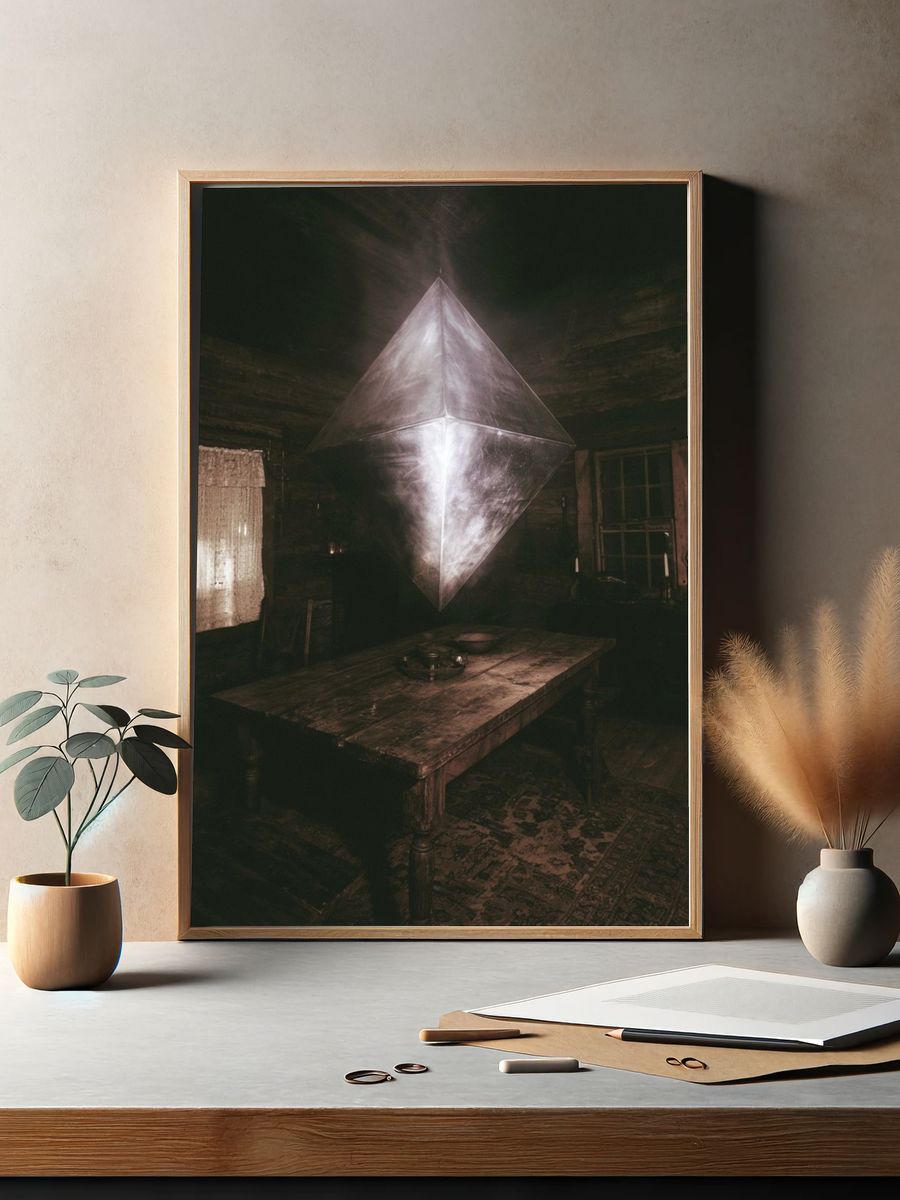 Floating Crystal Chamber Poster. — room view 2